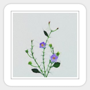 Real Floral Flower Plant 5 Sticker